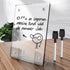Frosted Acrylic White Board 8x6 Inches, Frameless Desktop Tablet Dry Erase Board with Flexible Magnetic Stand and Markers, Mini Whiteboard Desk Ac...