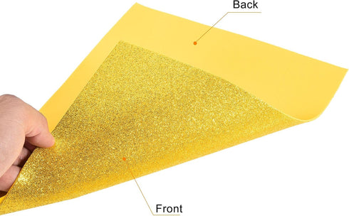 uxcell Dark Yellow Shiny EVA Foam Sheets 11 x 8 Inch 2mm Thick for Crafts DIY Projects 12 Pcs...