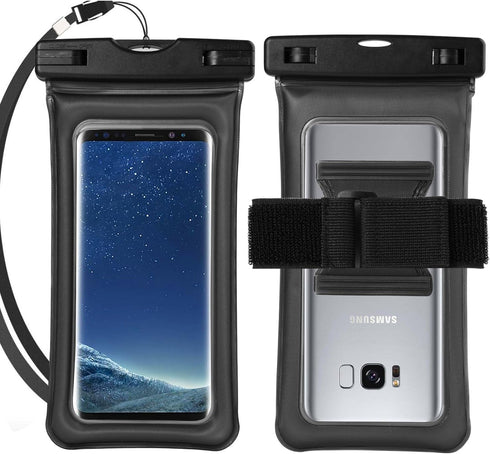 Floating Waterproof Dry Bag w/Armband & Lanyard for Samsung Galaxy S10+ S9+ S8+ / A20 A30 A50 M30 A6+ A7 A8+ / J4+ J6+ J8 / Huawei P30 Pro/Motorol...