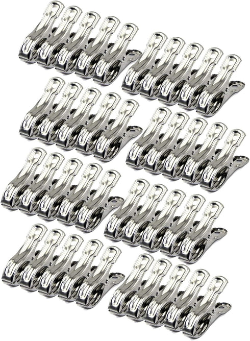 Row Cover Clips 40 Pack 2.2 Inch Stainless Steel Clothes Pins,Towel Clips Beach Towel,Garden Clips,Greenhouse Clamps...