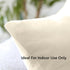 Encasa XO Throw Pillow Covers 18x18 in Set of 2 Natural | No Inserts | Cotton Pillow Covers for Living Room, Bed, Sofa, Couch | Decorative Cushion...