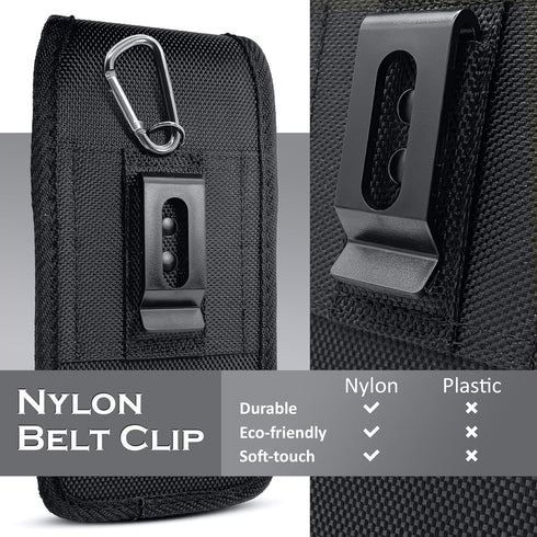 Cell Phone Holster Case for iPhone 15, 15 Pro 14, 14 Pro 13, 13 Pro 12, 12 Pro, 11, XR, XS 10 with Otterbox Case, Cell Phone Belt Holder for Men, ...