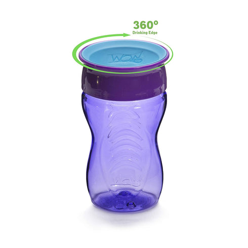 Wow Cup for Kids 360 Drinking Cup,10 oz. /296 ml (Purple)...