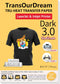 TransOurDream Tru-Heat Transfer Paper for Inkjet & Laserjet Printer (Dark 3.0, 15 Sheets 8.5x11") Printable HTV Heat Transfer Vinyl for T Shirts I...