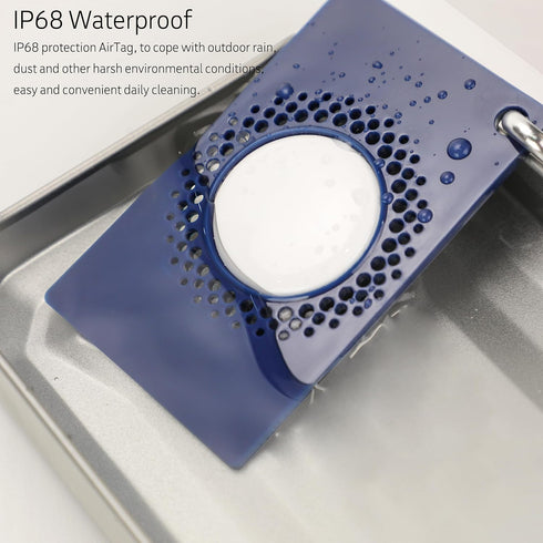 (2 Pack) AirTag Wallet Holder w/Hooks,Ultimate Thinness IP68 Waterproof Case for Apple AirTag,Suitable for Key, Card Case, Wallet, Backpack,Handba...