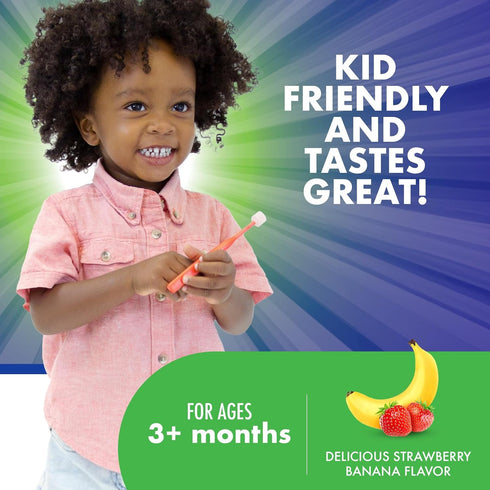 Brilliant Oral Care Kids Fluoride Free Toothpaste, Spry Gel with Xylitol, Strawberry Banana Flavor for ages 3+ Months, 2 fl oz, 2 Pack...