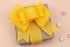Yellow Burlap Wired Ribbon, 4 inch x 20 Yards, Wired Edge Burlap Ribbon for Gift Wrapping, Big Bow, Wreath, and Christmas Tree Decoration...