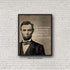 Abraham Lincoln Historic Quote - Wall Art Decor - Unframed 16x20 Inch Poster - Great Inspirational Gift - Motivational Print - American Patriotic ...