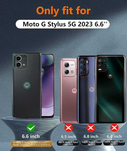 FNTCASE for Motorola Moto G-Stylus 5G-2023 Case: Hard Protective Tough Shockproof Rugged Heavy Duty Silicone Phone Cases for Moto G Stylus 5G 2023...