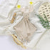 Baby Lovey Muslin Security Blankets Cotton Khaki Bunny Babies Lovie Soft & Breathable Infants Gift for Boy Girls,15 * 15 Inch...