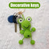 Handmade Cartoon Frog Animal Keychain, 1 Count, Green...