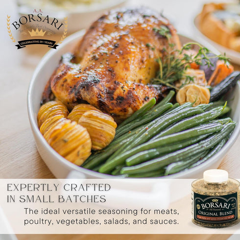 Borsari Original Seasoning Salt 2-Shaker Gift Set - Seasoned Salt Blend - Gourmet Seasoning Set With Herbs and Spices - All Natural Seasoning Blen...
