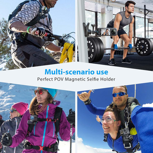 STARTRC OSMO Pocket 3 360° Rotation Magnetic Backpack Clip Mount Shoulder Strap Expansion Adapter Accessories for DJI Pocket 3/OSMO Pockt/Action C...