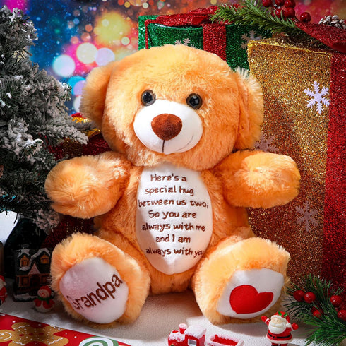 Sympathy Bears for Boys and Girls Loss of Grandpa,memorial Stuffed Animal for Loss of Grandpa Boys and Girls Sympathy Gift for Grieving Bear Plush...