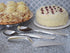 12 Heavy Duty Disposable Plastic Serving Utensils - Six Each (10" Forks & 10" Spoons) - Silver...