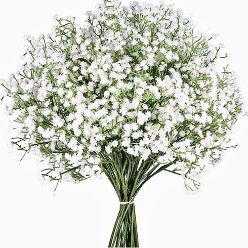 Babys Breath Artificial Flowers,12 Pcs Gypsophila Real Touch Flowers for Wedding Party Home Garden Decoration...