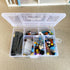Mini 6 Grids 4-PACK Plastic Organizer Box Storage Container for Small Jewelry Fishing Tackles Earring Nail Rhinestones Beads Art DIY Crafts Organi...