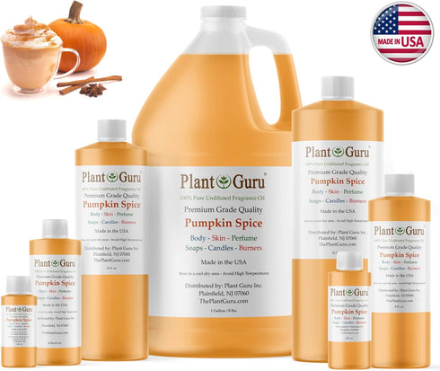 Pumpkin Spice Fragrance Oil 8 fl. oz. Scented Oil for DIY Soap Making, Candles, Bath Bombs, Body Butters. Used in Aromatherapy Diffusers, Burners ...