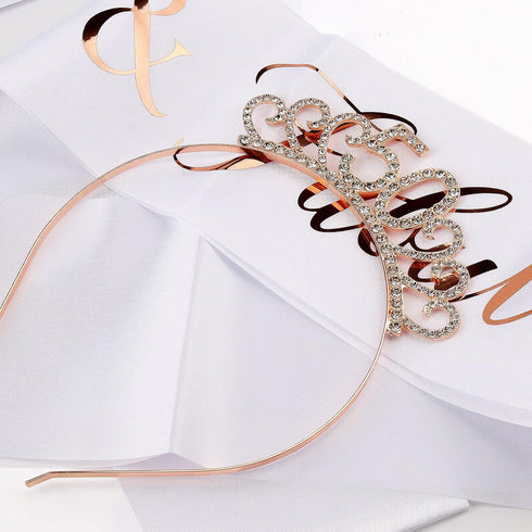 CIEHER Gifts for Women, 50 & Fabulous Sash and Tiara Set, Decorations , Sash and Crown Turning 50 Birthday Party Supplies Favors...