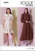 Vogue Misses' Lined Fit and Flare Dress Sewing Pattern Packet, Design Code V2005, Sizes 16-18-20-22-24, Multicolor...