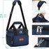 Tiblue Insulated Reusable Lunch Box for Office Work School Picnic Beach, Leakproof Freezable Cooler Bag with Adjustable Shoulder Strap (Medium, Da...