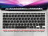 XSKN Arabic/English Language Black US Version Silicone Keyboard Cover Skin Compatible with 2020 New MacBook Air 13.3 inch A2179 A2337 with Touch I...
