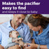 Philips AVENT Soothie Snuggle Pacifier Holder with Detachable Pacifier, 0m+, Giraffe, SCF347/01-1 Count (Pack of 1)...