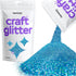 Hemway Craft Glitter - Ocean Blue Holographic | 100g Microfine Metallic Sequin Flakes for Resin Crafts | Supplies for Tumblers, Cards, Jewellery, ...
