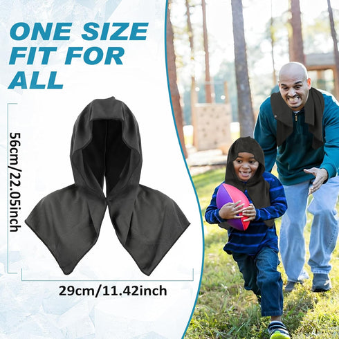 MENOLY Cooling Hoodie Towels, Instant Cooling Towels for Neck and Face, UPF 50 Sun Protection Cooling Neck Wraps, Soft Breathable Cold Towel for H...