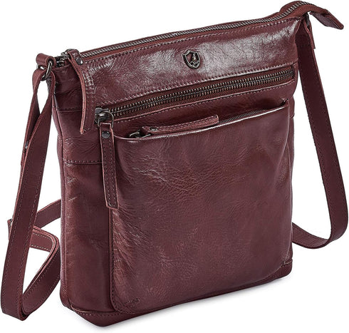 Real Leather Purse for Women Crossbody Bag Travel Shoulder Handbag Small Vintage Pocketbook...