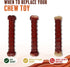 Nylabone Power Chew Basted Blast Dual Flavored Dog Chew Toys for Aggressive Chewers - Durable Dog Bones with 2 Layers of Flavor - Bacon and Steak ...