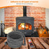 Stanbroil Wood Stove Gasket, 1/2" x 84" Graphite Impregnated Fiberglass Rope Seal and High-Temperature Cement Gasket Kit Replacement for Wood Stov...