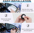 8 Pcs Blind Spot Mirrors for Car, 1.97’’ Round HD Convex Mirror, 360° Wide Angle Side View Mirror with ABS Housing for a wide range of models (bla...