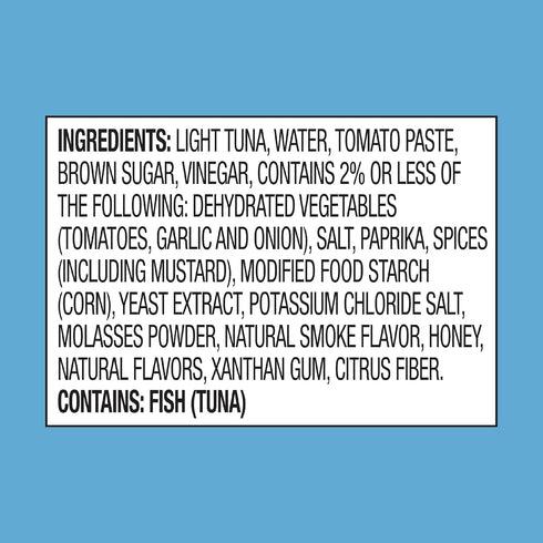 StarKist Tuna Creations Honey BBQ, 2.6 oz Pouch (1 Pack) Ready to Eat Wild Caught Tuna, 14g Protein, 90 Calories Per Serving, Gluten Free, Soy Fre...