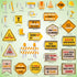 Outus 47 Pcs Construction Bulletin Board Set Construction Theme Cutouts Tools for Success Classroom Decorations for Kid Students Back to School Gi...