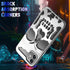 for iPhone 12 Phone Case for Men Women, Cool Skull Skeleton Funny Gothic Hollow Phone case for Apple 12 Cute Hollowed Plated Shockproof Cover for ...