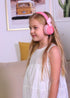 Riwbox BT05 Bluetooth Kids Headphones Wireless Foldable Headset Over Ear with Volume Limited and Mic/TF Card Compatible for iPad/iPhone/Tablet (Pi...