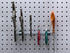 Triton Products Multi-Ring Tool Holder Pegboard Hook, 9 Inch, Silver, 2 Count...