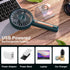 VKUSRA Handheld Fan, Mini Hand Held Fan with Base,Personal Small Battery Operated Portable Hand Fan with 4 Speeds,USB Rechargeable Makeup Desk Fan...