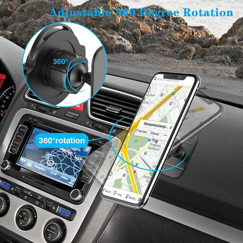 Socket Car Mount Car Grips Holder for Phone Stand 360 Rotation Dashboard Sticker Holder for Socket Mount Users on Car Dashboard Home Wall Office K...