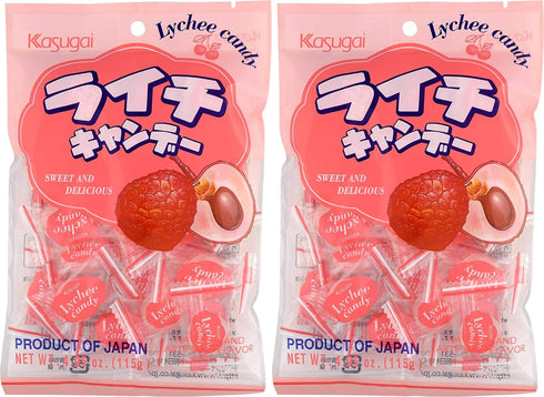 Kasugai Lychee Candy 4.05oz (2 Pack)...