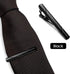 Roctee Men's Tie Clips, Neck Ties Necktie Tie Pins Clasp Tacks for Men with Gold Silver Black 3 Tone, Slim Tie Clip Accessories for Business Weddi...