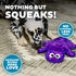 Outward Hound Durablez Tough Plush Squeaky Dog Toy, Gecko, Purple, Medium...