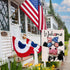 Welcome 4th of July Patriotic Cow Small Decorative Garden Flag, Stars Stripes America USA Memorial Day Farmhouse Yard Outside Decor, American Summ...