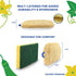 All Natural Loofah Kitchen Sponge (4 Pack) - Eco Friendly Sponges - Compostable Sponge - Biodegradable Sponges Kitchen - Natural Sponges for Dishe...