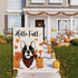 Hello Fall Garden Flag Boston Terrier Dog Pumpkins Double Sided Vertical Seasonal Autumn Outdoor Yard Lawn Decorations 12.5 x 18 Inch...