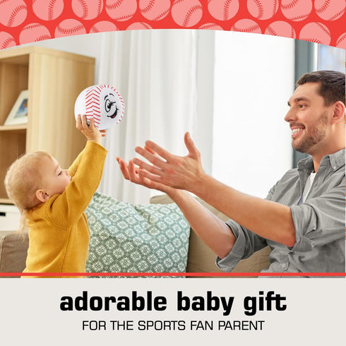 Plush Baby Baseball Rattle | Baby Baseball Toy | Learning Content | Great Gift for Baby and Toddler Girls or Boys | 0-36 Months...