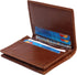 Easyoulife RFID Mens Slim Front Pocket Wallet Genuine Leather Bifold ID/Credit Card Holder...