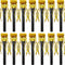 Skylety 18 Pcs Party Blower Noisemakers Party Squawkers Blowouts Whistles Fringed Noise Maker Gold Musical Blowouts for Halloween Christmas New Ye...
