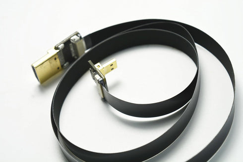 Flat Slim FPV HDMI Cable Micro HDMI Male 90 Degree to Standard HDMI Male Full Size HDMI Normal HDMI Compatible with Gopro Sony Alpha sonyA7RII A7S...